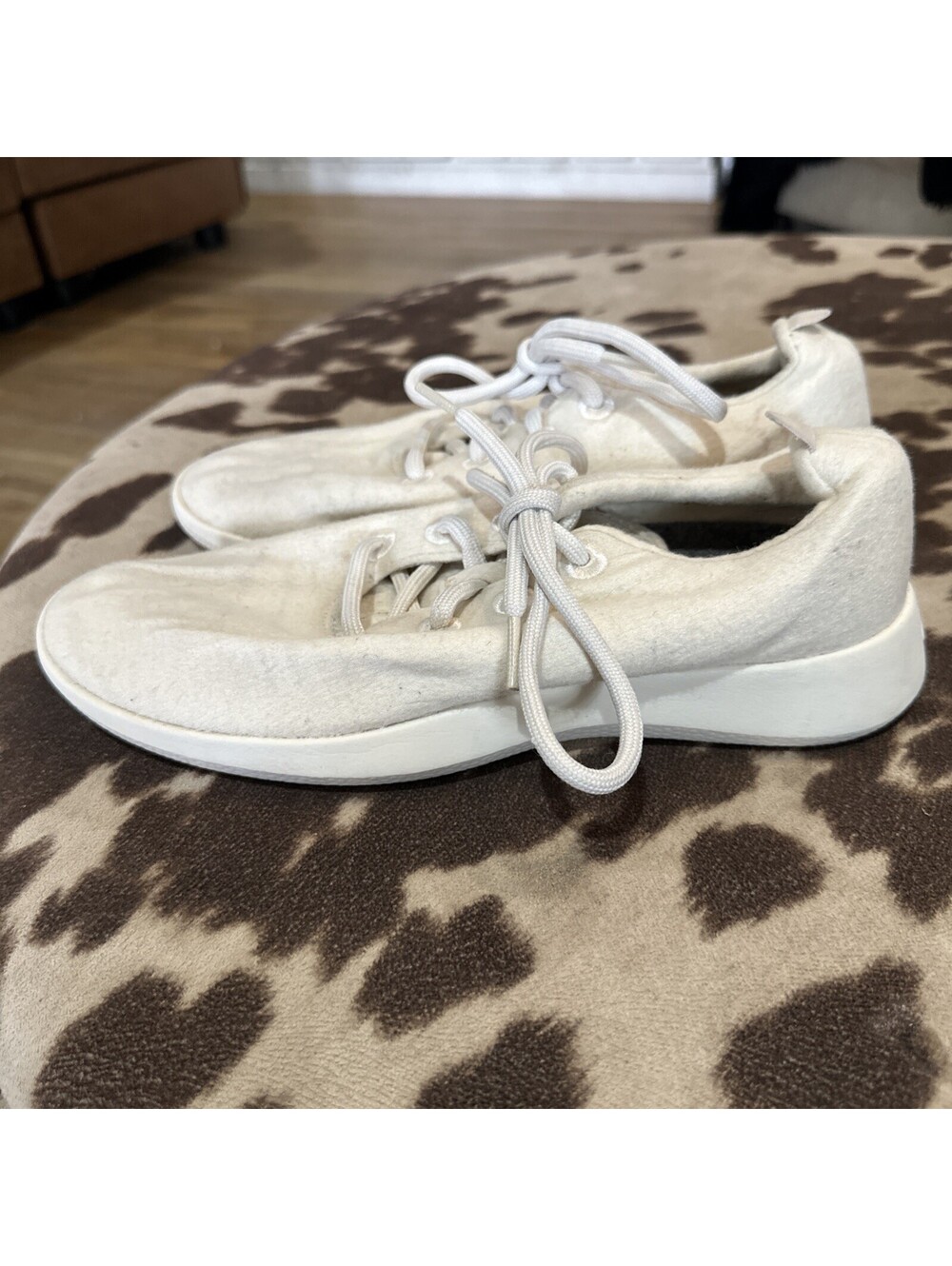 Allbirds Women’s Size 9 White Cream Running Tennis Shoes - Picture 3 of 7